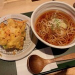 Soba Dokoro Kyouka - かき揚げそば(770円)