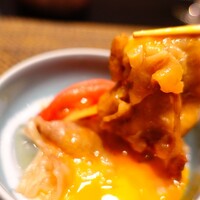 京橋 婆娑羅 - お友達のトマトすき焼きちょっと分けて貰えた♡