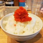 Nikuto Sake Hajime - 食べ放題の辛子明太子 オンザライス