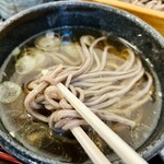 そば処 一庵 - 肉そば汁