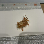 226269735 - 天ぷらコース１３２００円。海老頭。太白胡麻油。