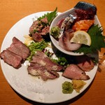 酒と飯スタンドゆうじ - 令和5年11月
営業時間(13:00〜24:00)
ぜん盛り 税込1078円