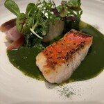 フランス料理 エステール by アラン・デュカス - 銚子産一本釣り金目鯛 野菜のミジョテ
