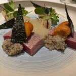 フランス料理 エステール by アラン・デュカス - 近海マグロと雲丹 根セロリのグリエと梨