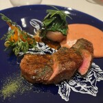 フランス料理 エステール by アラン・デュカス - 仔牛   ベトラーブ　キャロット　ソースベアルネーズ