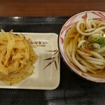 Marugame Seimen - （2023/10月）野菜かき揚げとかけうどん（小）