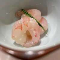 鮨 赤酢 はなやま - 海老の紹興酒漬け