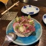 島のご馳走と〆の蕎麦。 餐仕 - 