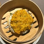 茶禅華 - 蒸し蟹　味噌　雄の身　白子