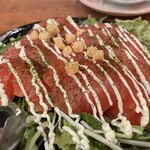 三陸居酒屋 漁火 - トマトサラダの仕事も丁寧