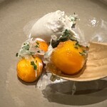 茶禅華 - 柿と胡麻アイス