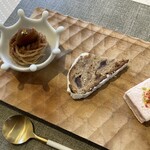 サンセリテ - ◉本日のプティプール
      　栗のモンブラン　ショコラ
      　パティシエール謹製のお茶菓子
      　　（ギモーヴ、シュトーレン）