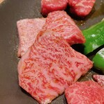 松庵 韓菜房 - 厳選四種盛り御膳お肉1.5倍　カイノミ