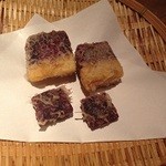 ワインと天婦羅 あら木 大名 - 安納芋と紅芋