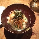 ワインと天婦羅 あら木 - 〆の天茶