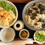 Azumaya - おすすめセット(11月下旬)エビマヨ丼&ざるそば¥900