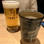 TOWA 麦酒と日本酒と蕎麦 - ビールと焼酎の蕎麦湯割り
