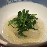 薪鳥新神戸 - 伝助大根の煮物