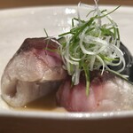 日本料理FUJI - 焼津産泳がせ活〆鯖のオイル蒸し鯖味噌風