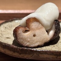 日本料理FUJI - 玉取茸、椎茸カリフラワー天城軍鶏出汁ペースト
