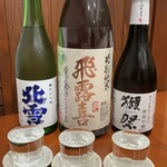 Dainingu Haseno Daidokoro - 当店一番人気のきき酒セット