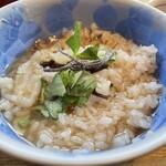 京の米料亭 八代目儀兵衛 - だし汁でお茶漬け