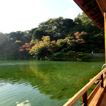 掬月亭 - 店内からの眺め