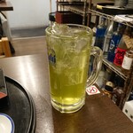 ときわ町屋寿司食堂 - 2杯目は緑茶ハイ