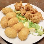 豫園　 - 唐揚げ、クリームコロッケ（大皿）