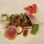 リストランテ・サリーレ - 鳥取　産地直送　天然シマアジの一品