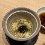 鮨結う翼 - 茶碗蒸しを半分食べたら海苔を追加してくれます