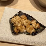 鮨結う翼 - これはオプション。たらの白子の醤油焼き。超美味しかった