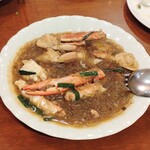 中国料理 三鶴 - 渡り蟹の春雨煮込み