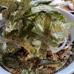 手打ちそばおんたけ - ぶっかけ肉そば 大盛り
