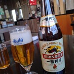 Kohaku - ビールはキリン。グラスはアサヒ。