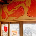 Okinawa Onigiri Kinjou - 店内も南国のかほり