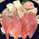 海鮮居酒屋あいち ホワイティうめだ店 - 炙りも美味しい。