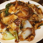 飲茶 はるのそら - 五目あんかけ焼きそば（醤油味）　９００円　【　２０１３年１１月　】