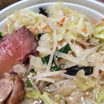 幸楽苑 - 塩野菜タンメン(肉は家にあったものをあと乗せ)