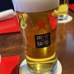 Sampiryouron - 生ビールはサッポロ赤星で嬉しい。
