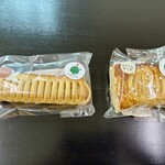 道の駅 はしかみ - 店内購入のパイ各¥200