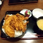 仁や - 天丼 1000円