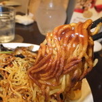 飲茶 はるのそら - 五目あんかけ焼きそば（醤油味）　９００円の麺　【　２０１３年１１月　】