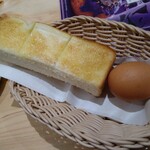 Komedako Hiten - 山食パン（バター）＆定番ゆで玉子