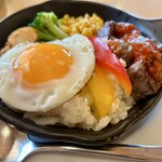 ジョイフル - 料理写真:ピラフ&サイコロステーキ