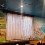 Indian Restaurant Sapana - 壁画、富士山？！
