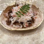 Ishimaru - 香箱蟹(追加)たまごたっぷりで美味しかったです。お酢もついてくるのでつけて食べてもそのまま食べても美味しい(^^)