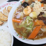 餃子の王将 - 五目あんかけラーメンフェアセットＢ＋餃子３個