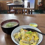 エイコー食堂 - 粕汁(大)と親子丼！　エイコー・サイコー‼︎