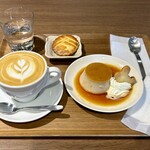 COFFEEFACTORY START UP CAFE - カフェラテ ＆ simaクッキー サブレナンテ & アールグレイの紅茶プリン